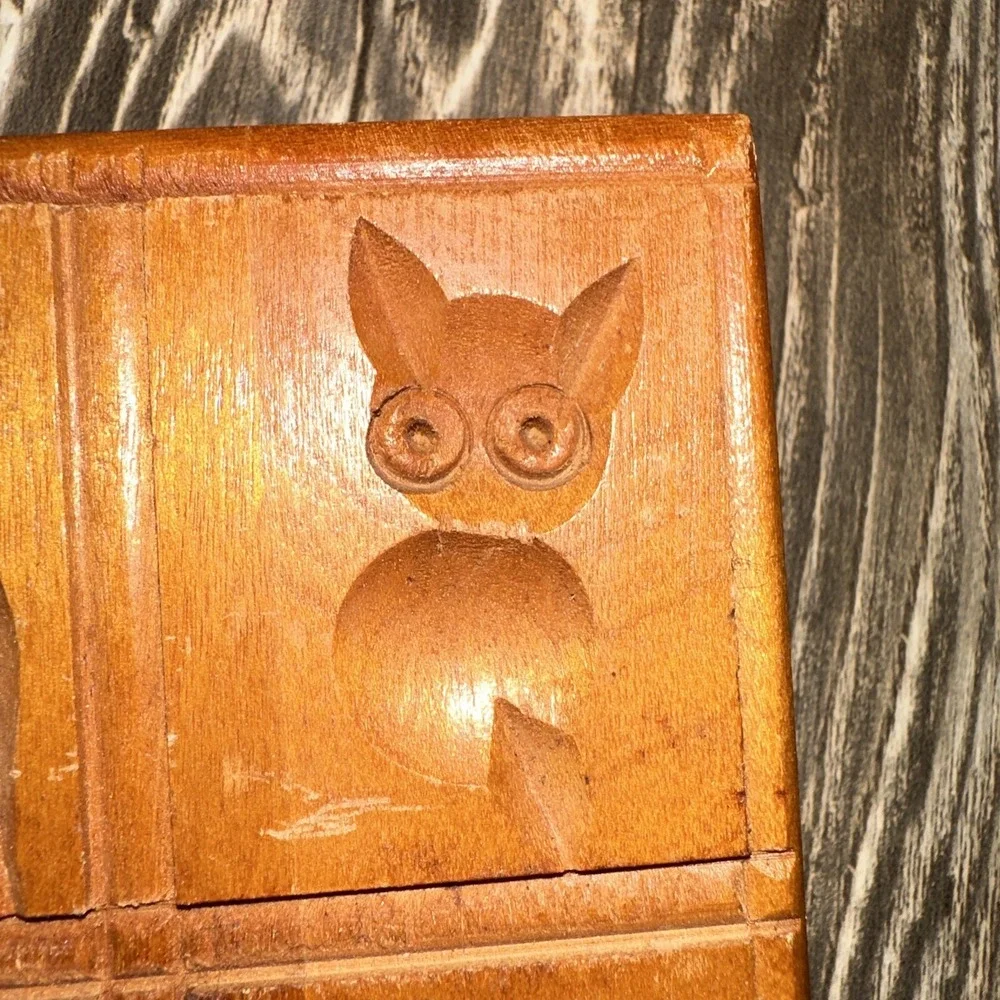 Vintage Hand Carved Wooden Butter Mold Wall Decor 6